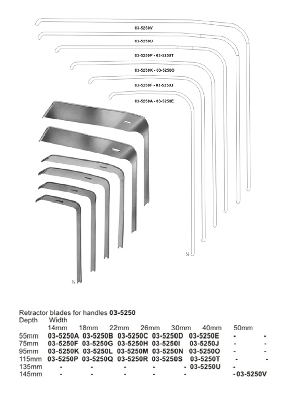 Retractors, Vario Retractor System, Germ. Fed. Patent, Germ. Fed . Regd. Des, US-Patent.